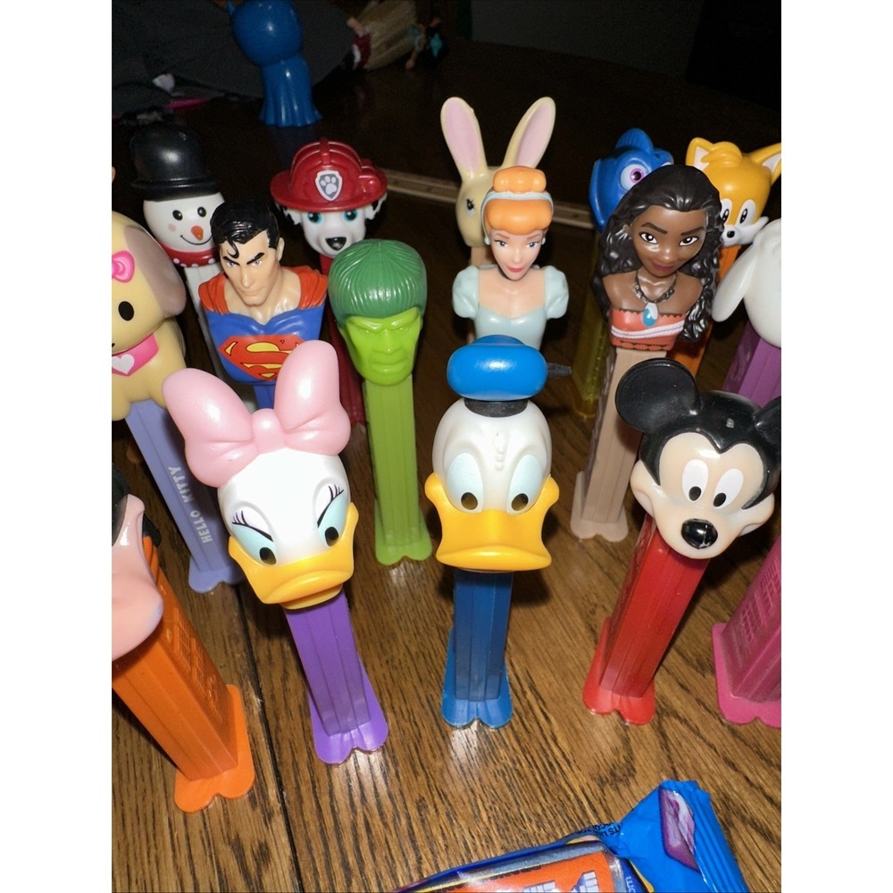 23 Item Pez Lot Candy Dispenser Disney Hello Kitty Marvel Lamb Chop Holiday More - Picture 5 of 7